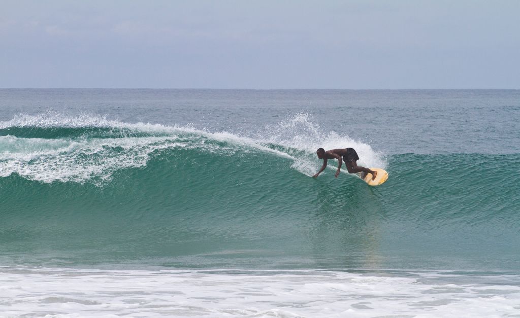 Surfing in Liberia